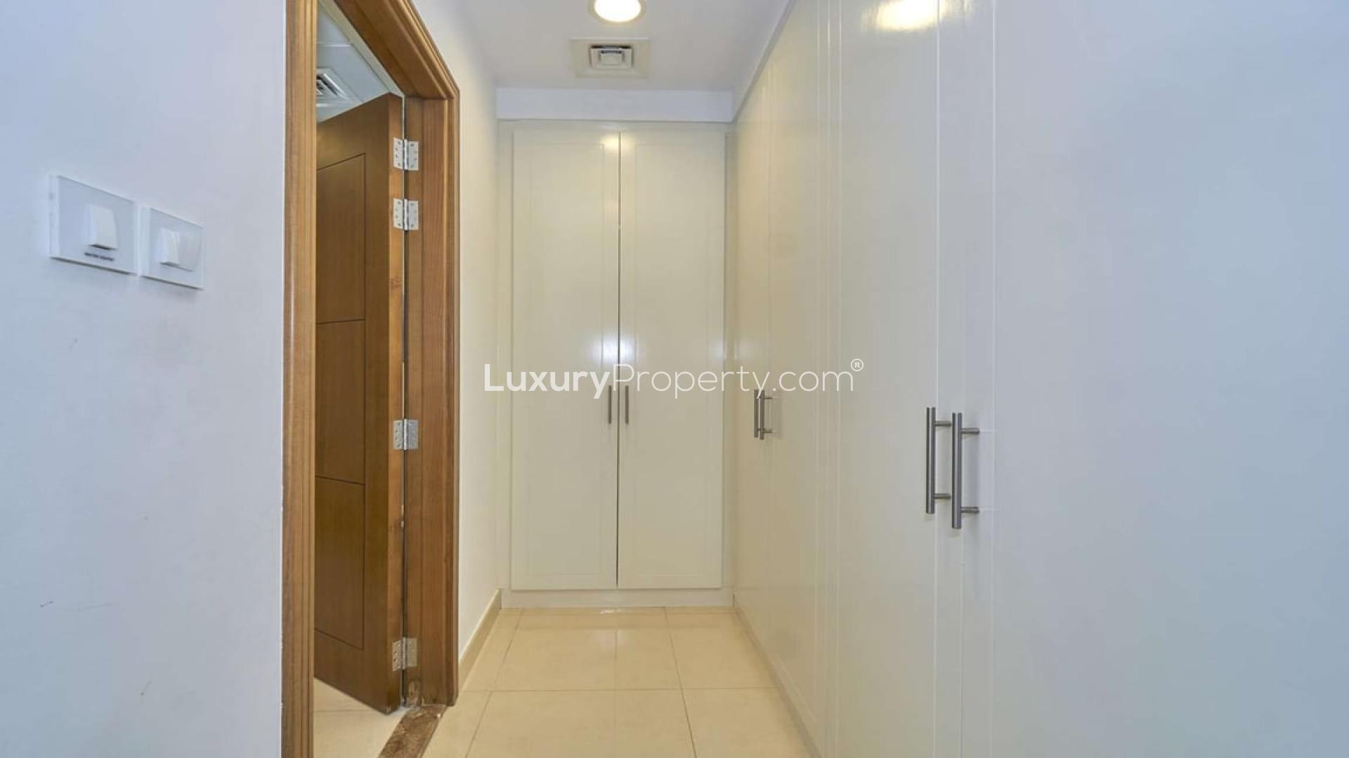 Living room of upgraded villa in Rahat, Mudon, with modern decor and natural light