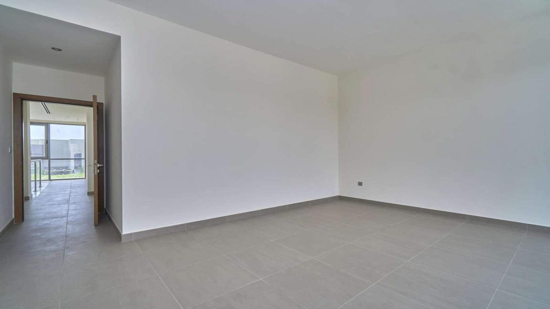 Single row villa exterior in Sidra Villas, Dubai Hills Estate, 3-bedroom family home for sale