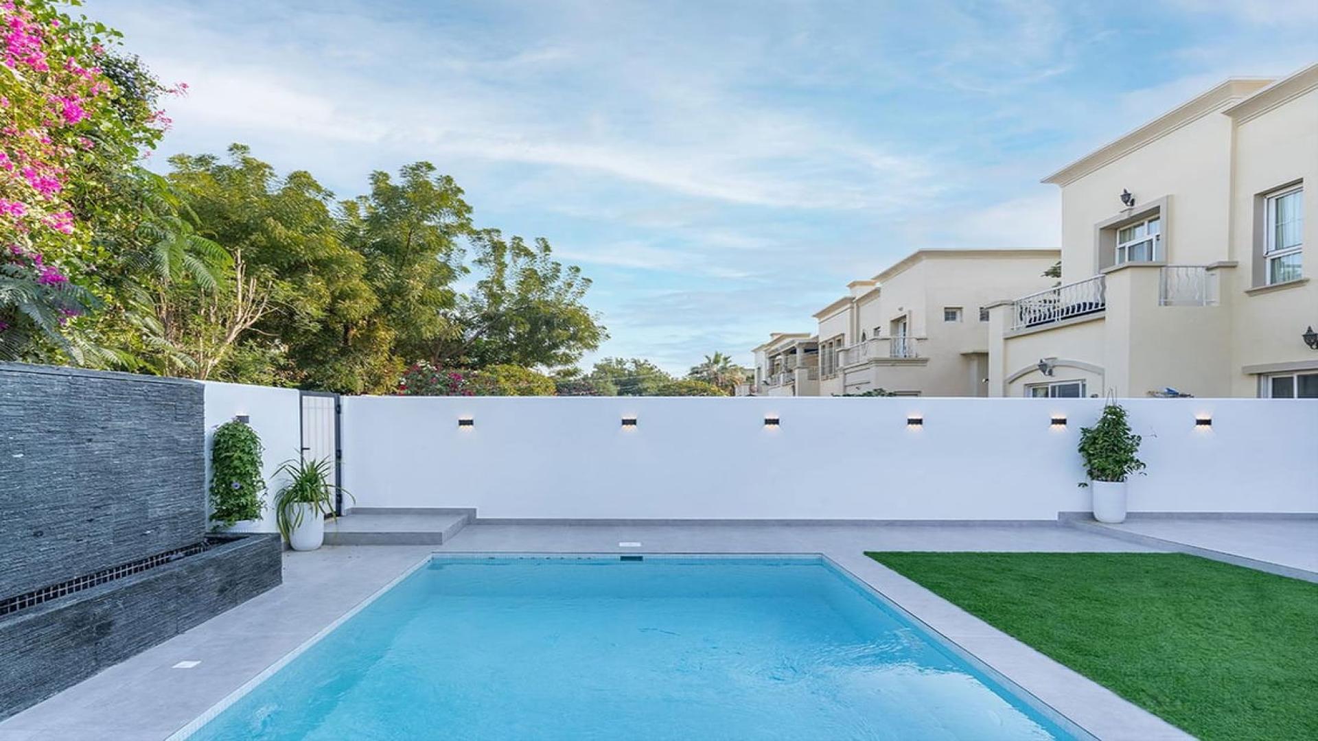 Luxurious villa with private pool in Springs 11, Dubai, featuring modern design and spacious layout