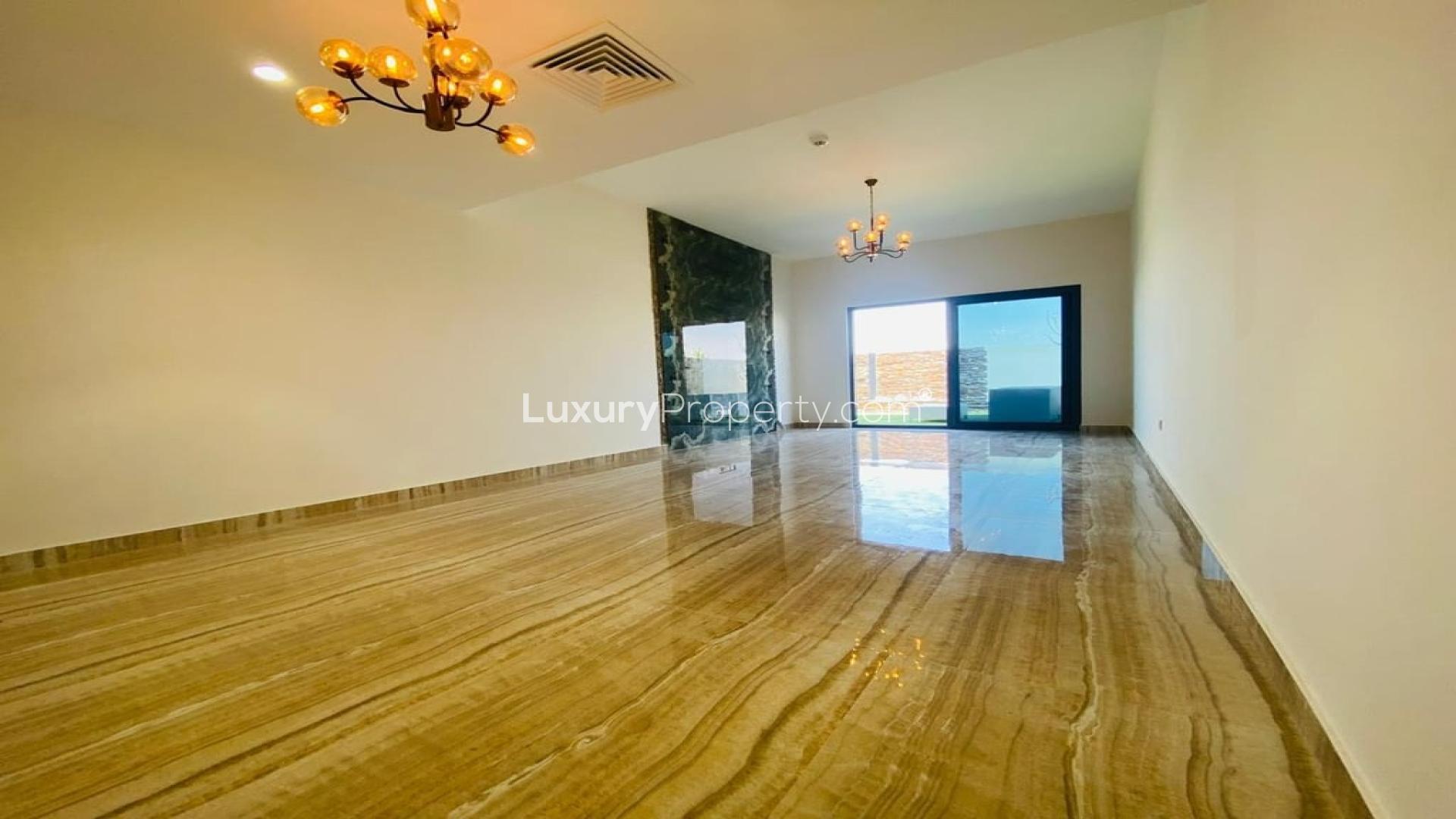 Kitchen in upgraded villa for sale, Dubai South, The Pulse Boulevard Park