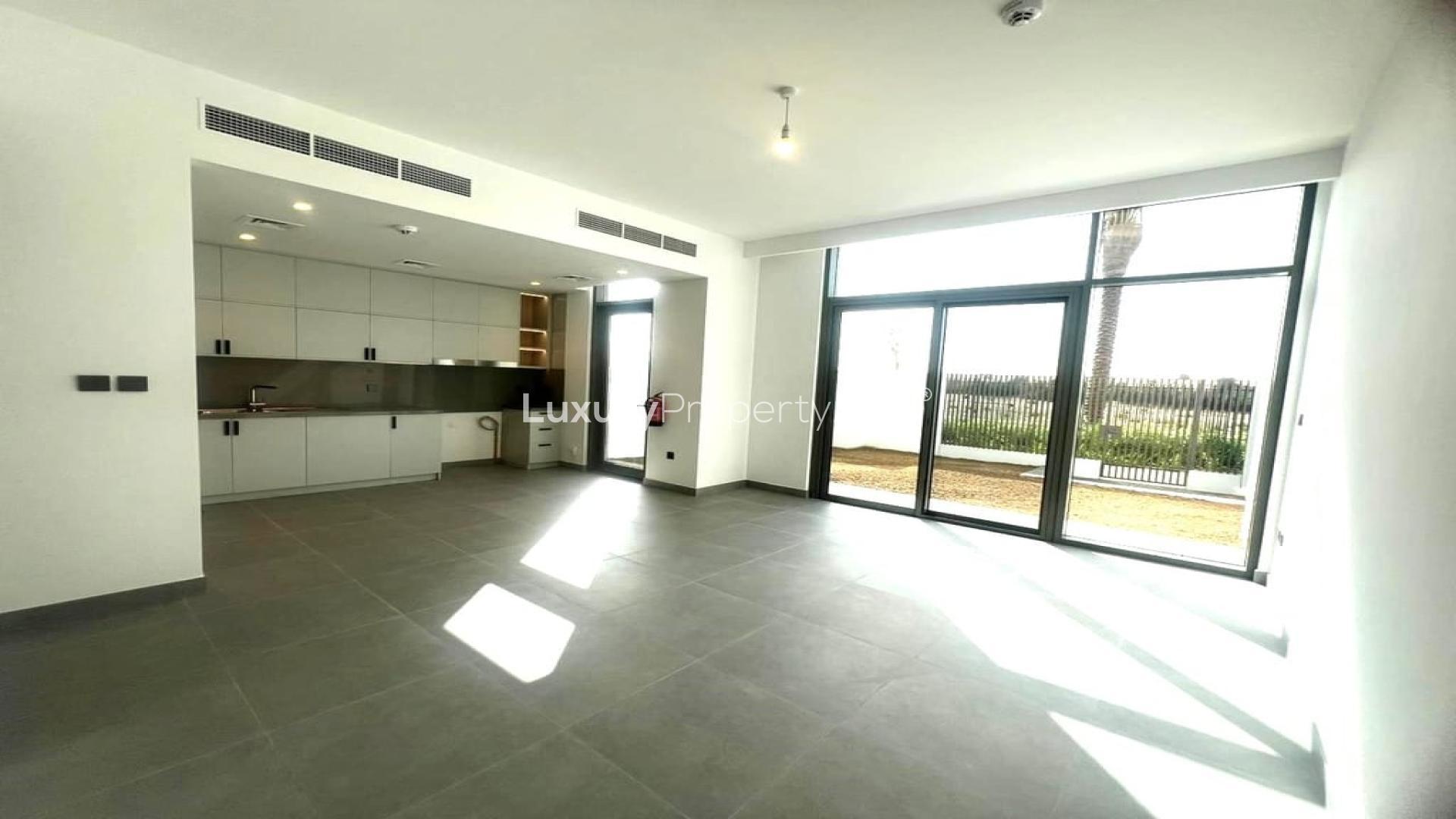 Exterior view of modern 3-bedroom villa for sale in Ruba, Arabian Ranches 3