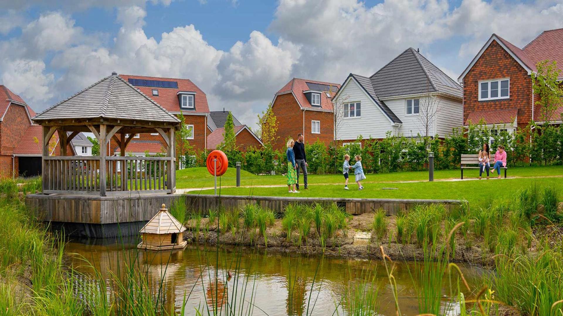 Modern living room in Foal Hurst Green apartment, featuring elegant decor and natural light