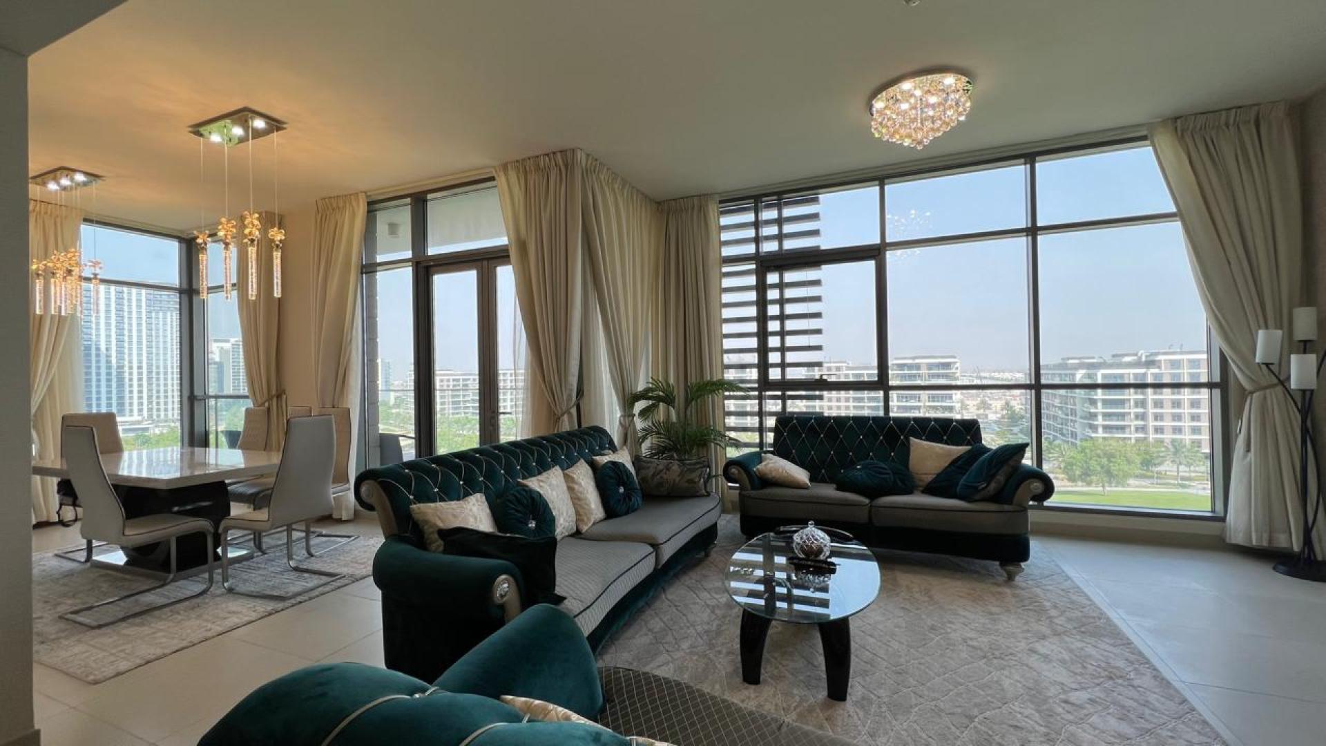 Corner unit balcony with park view in Dubai Hills, Park Heights 2 apartment