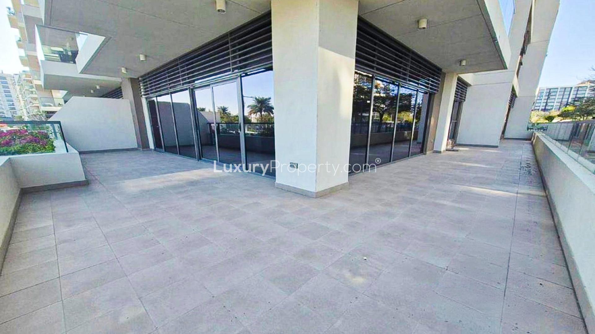 Modern kitchen in 3-bedroom apartment, Mulberry 2, Dubai Hills Estate, available for rent