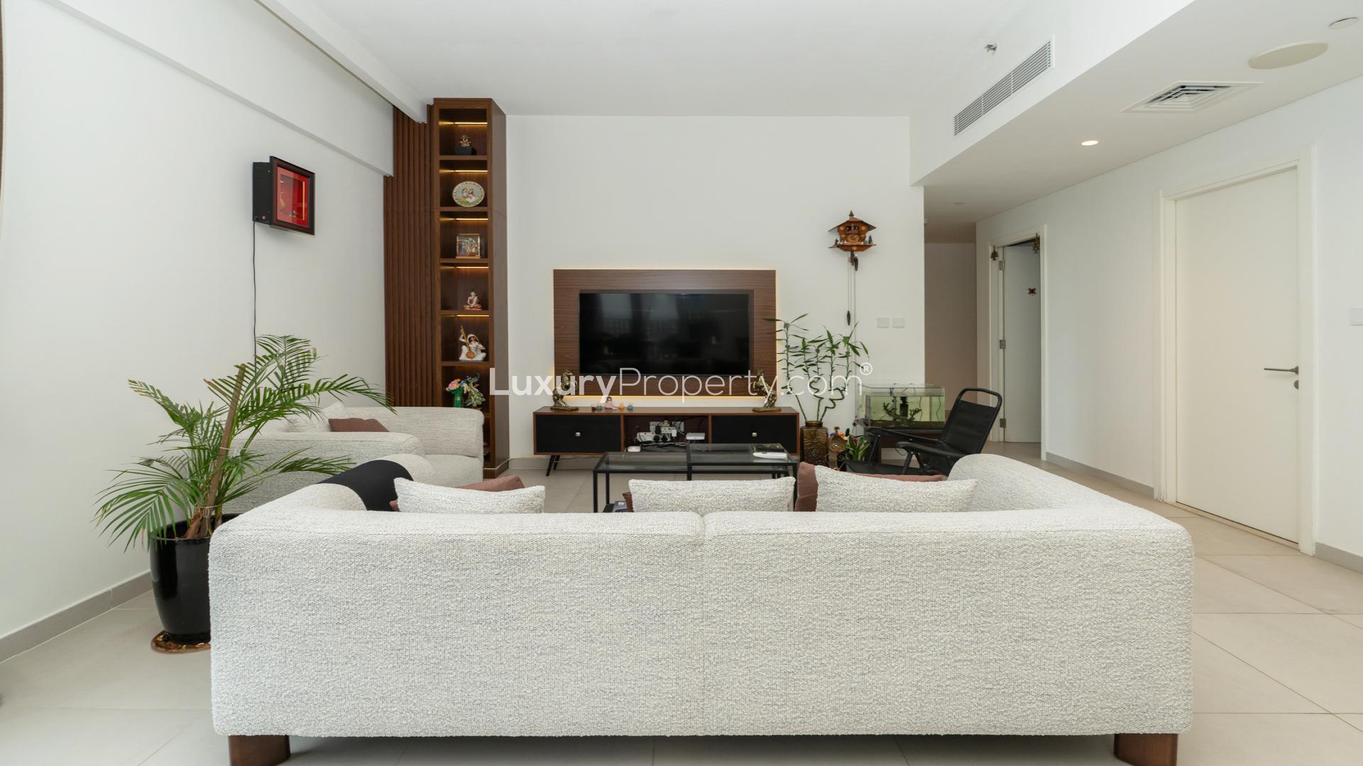 High-floor view of Creek Beach apartments in Dubai Creek Harbour, available for rent