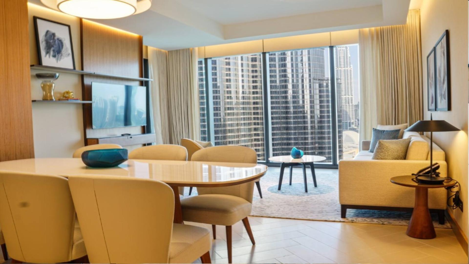 Modern living room in Address Residences Dubai Opera apartment, Downtown Dubai, LP48884