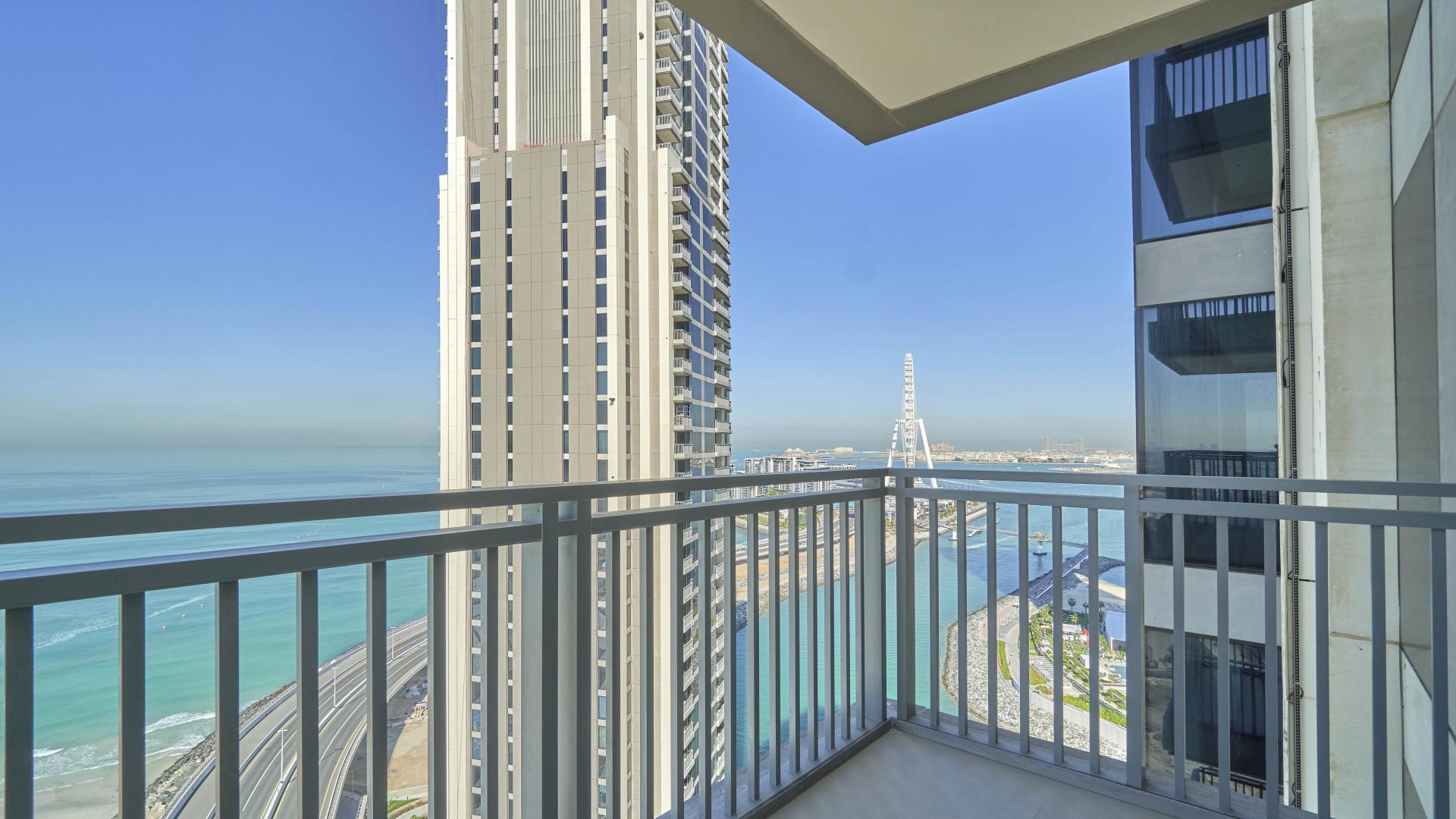 Spacious Dubai Marina apartment with large windows and Ain Dubai view in 5242 community