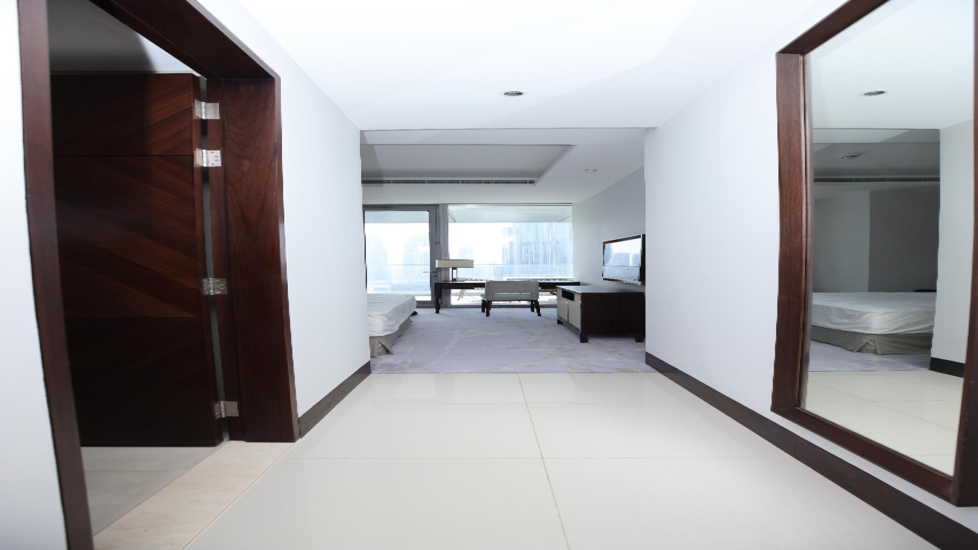 Modern bedroom in The Address Sky View Towers, Downtown Dubai apartment LP45626