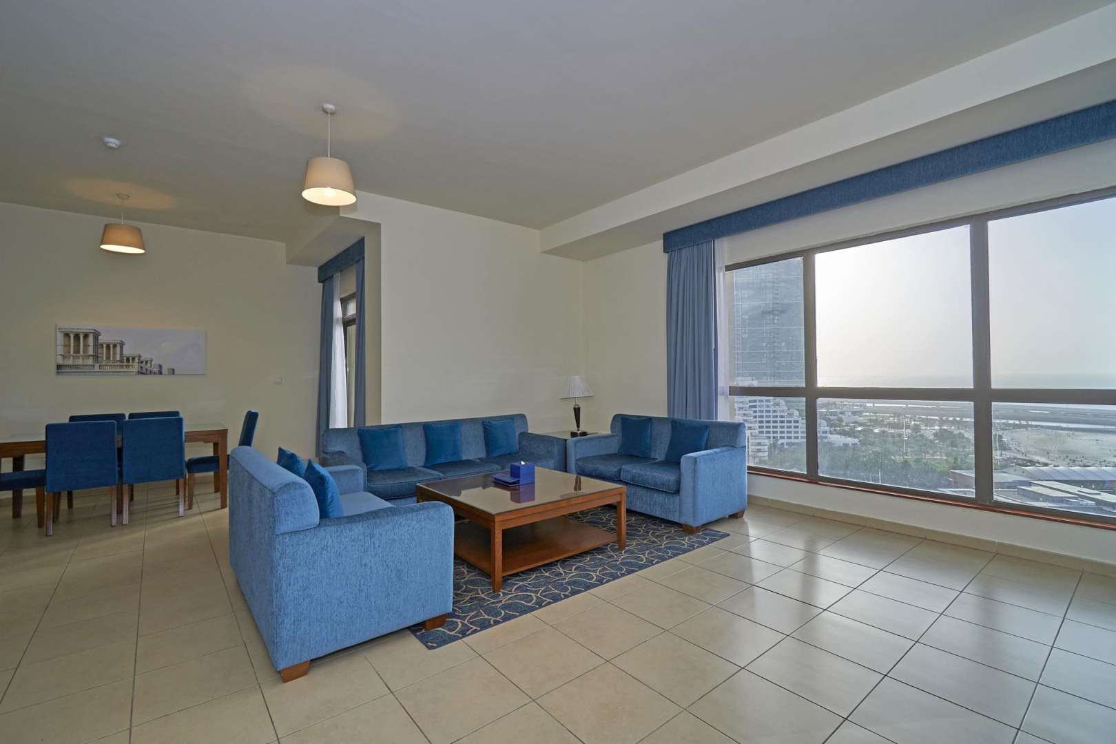 Cozy living room in 3-bedroom apartment, Roda Amwaj Towers, JBR, sea view included
