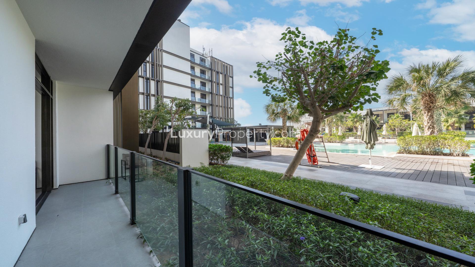 Luxurious bedroom in three-bedroom apartment, Caesar's Palace Residence, Bluewaters Island, Dubai