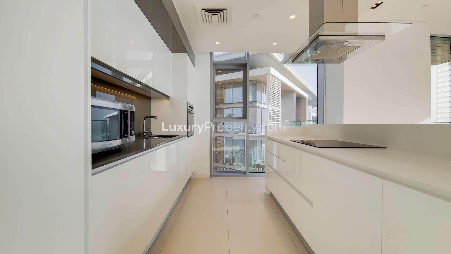 High-floor Bluewaters apartment with sea views and spacious interiors for rent