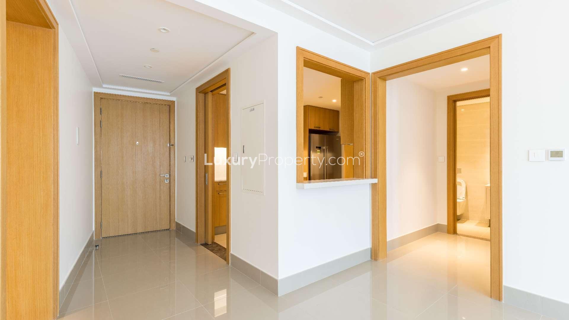 Spacious living area in 3-bedroom apartment, Opera Grand, Downtown Dubai, bright interior design