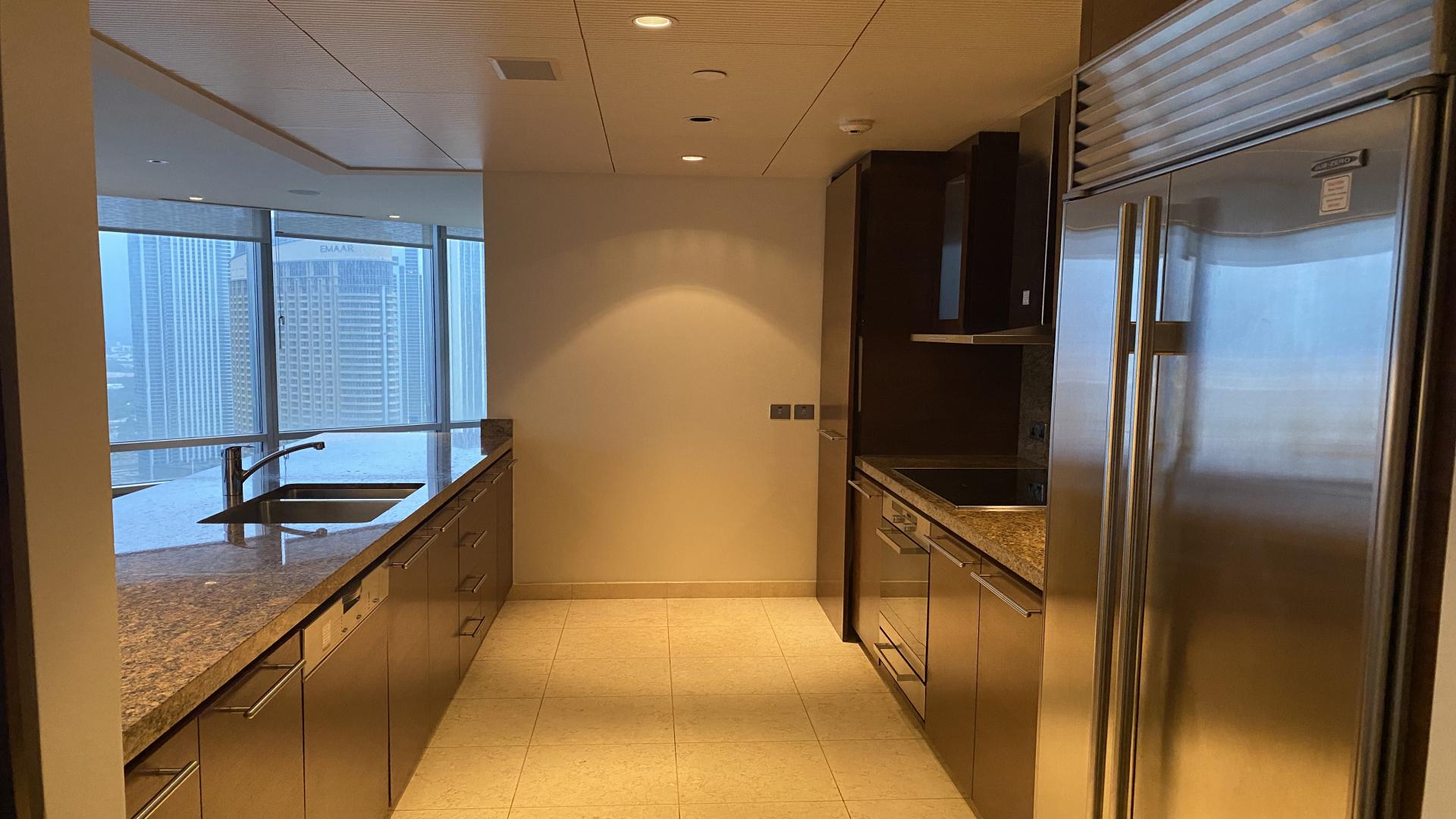 High floor apartment with spacious layout, large windows, and modern kitchen in Burj Khalifa Area