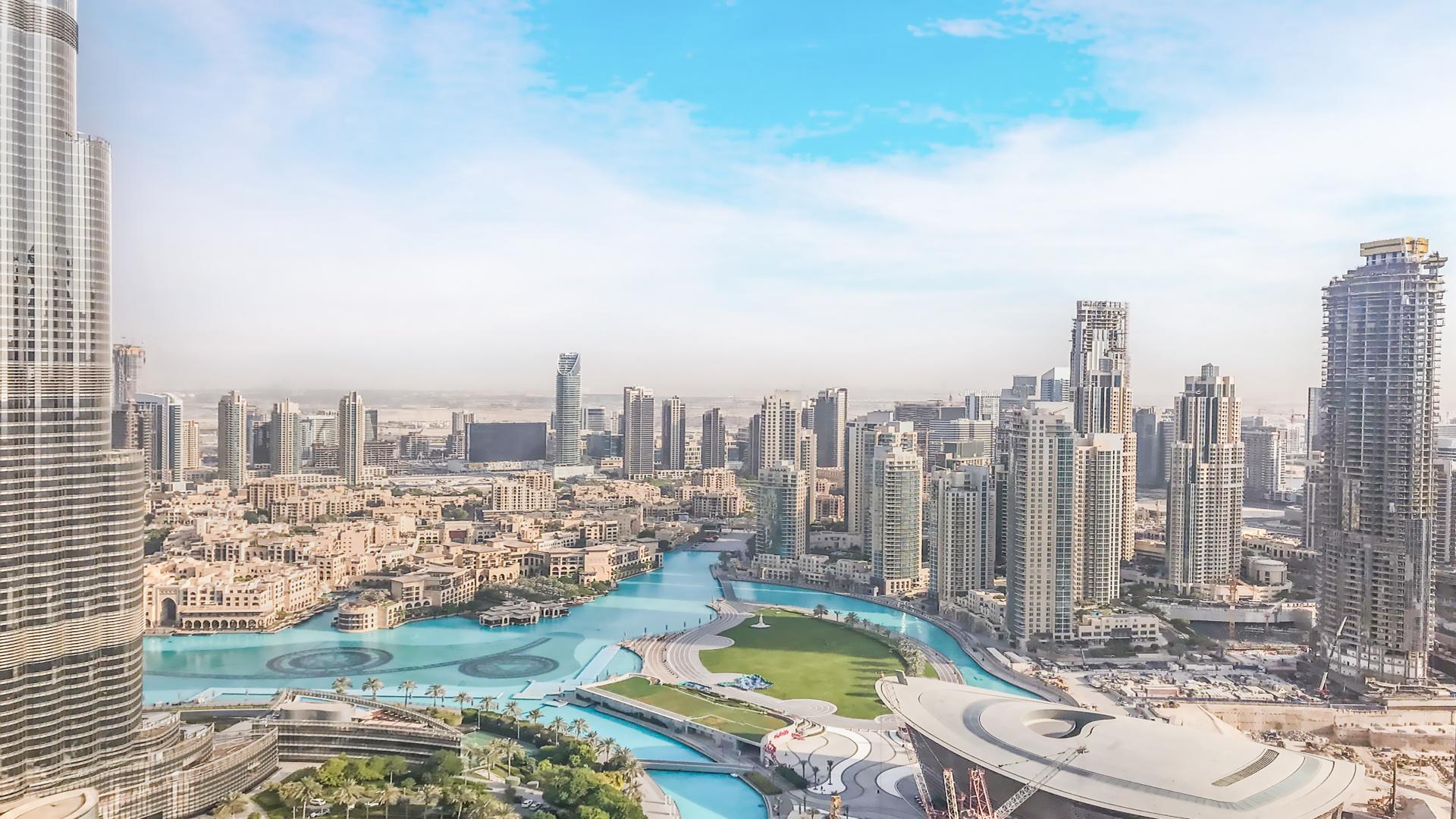 Luxurious Downtown Dubai apartment with stunning skyline views from spacious living area