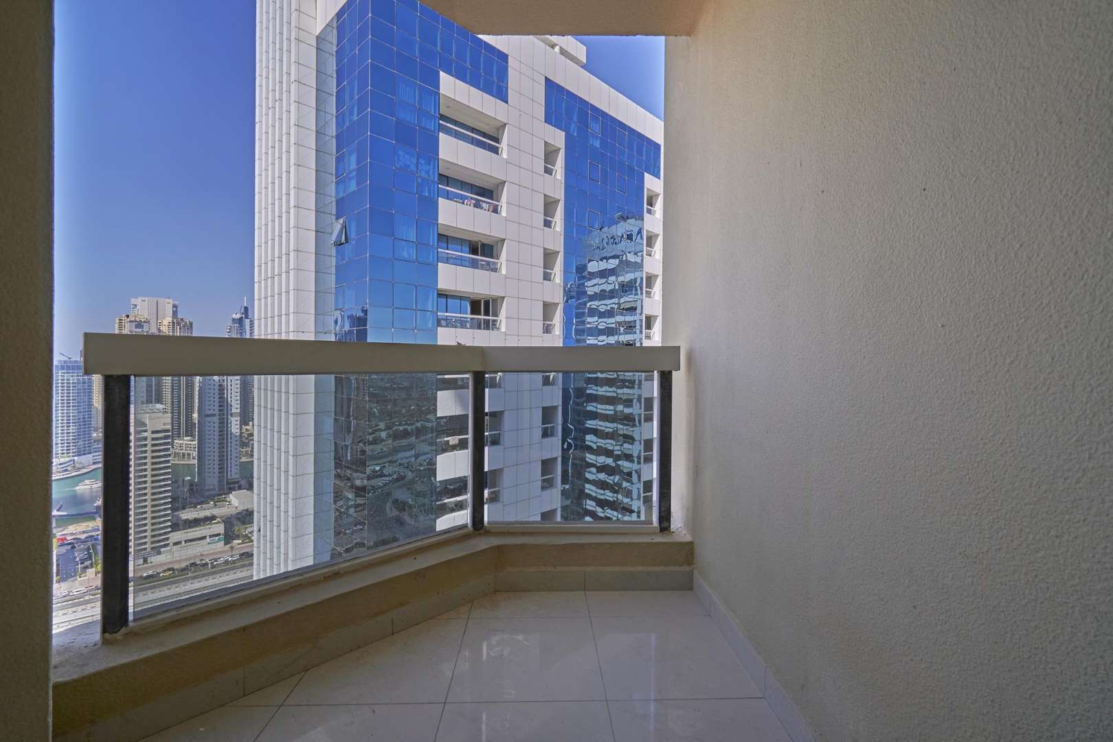 View from 3-bedroom apartment balcony in Dubai Gate One, Jumeirah Lake Towers
