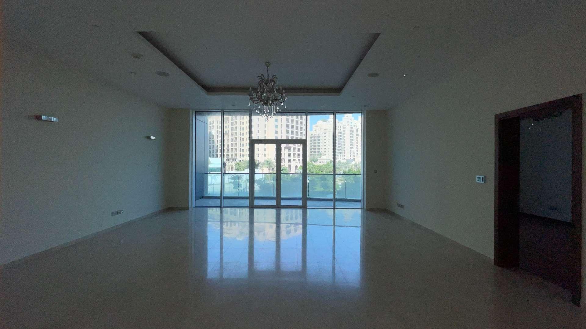 View from balcony of 3-bedroom apartment in Oceana Residences, Palm Jumeirah