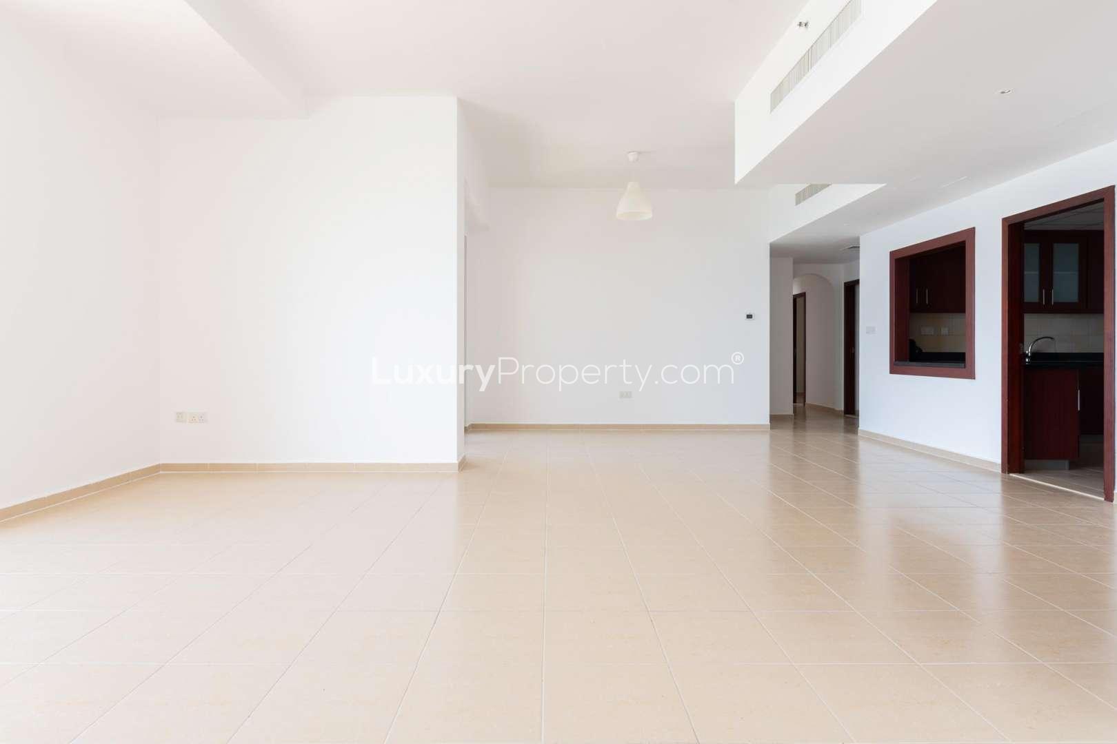 View of Jumeirah Beach Residence and Ain Dubai from Rimal apartment in Dubai