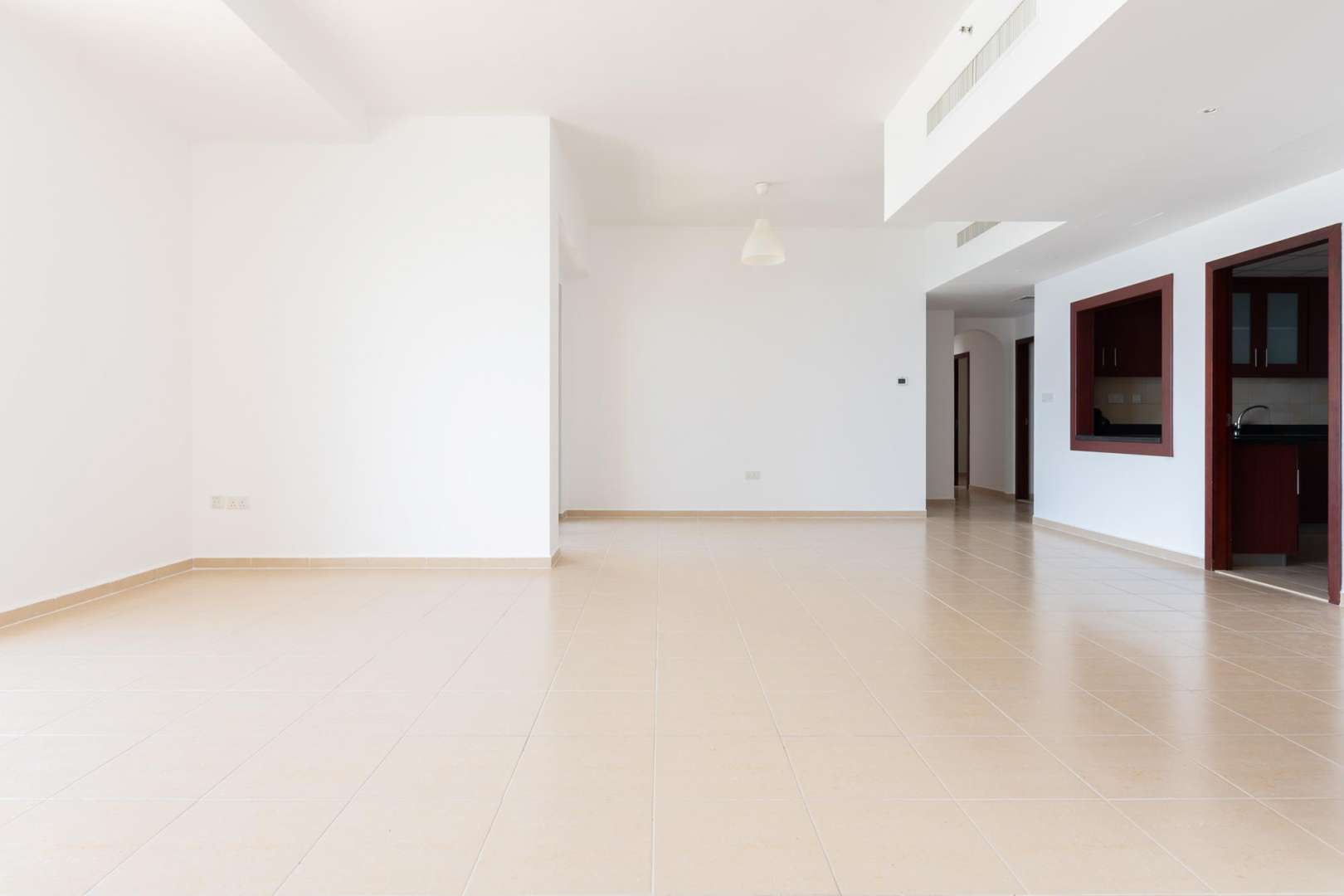 View of Jumeirah Beach Residence and Ain Dubai from Rimal apartment in Dubai
