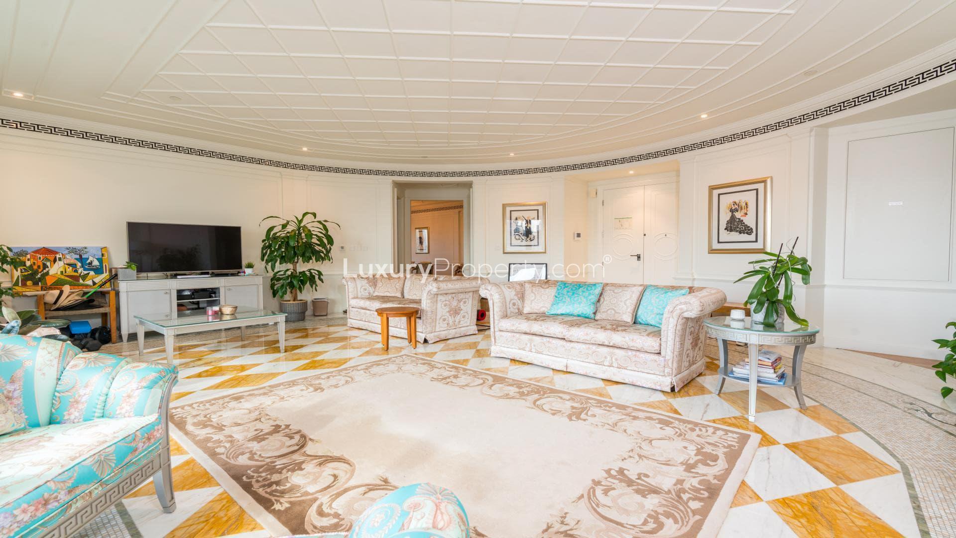 Luxurious living room in Culture Village Palazzo Versace apartment for rent, LP46193