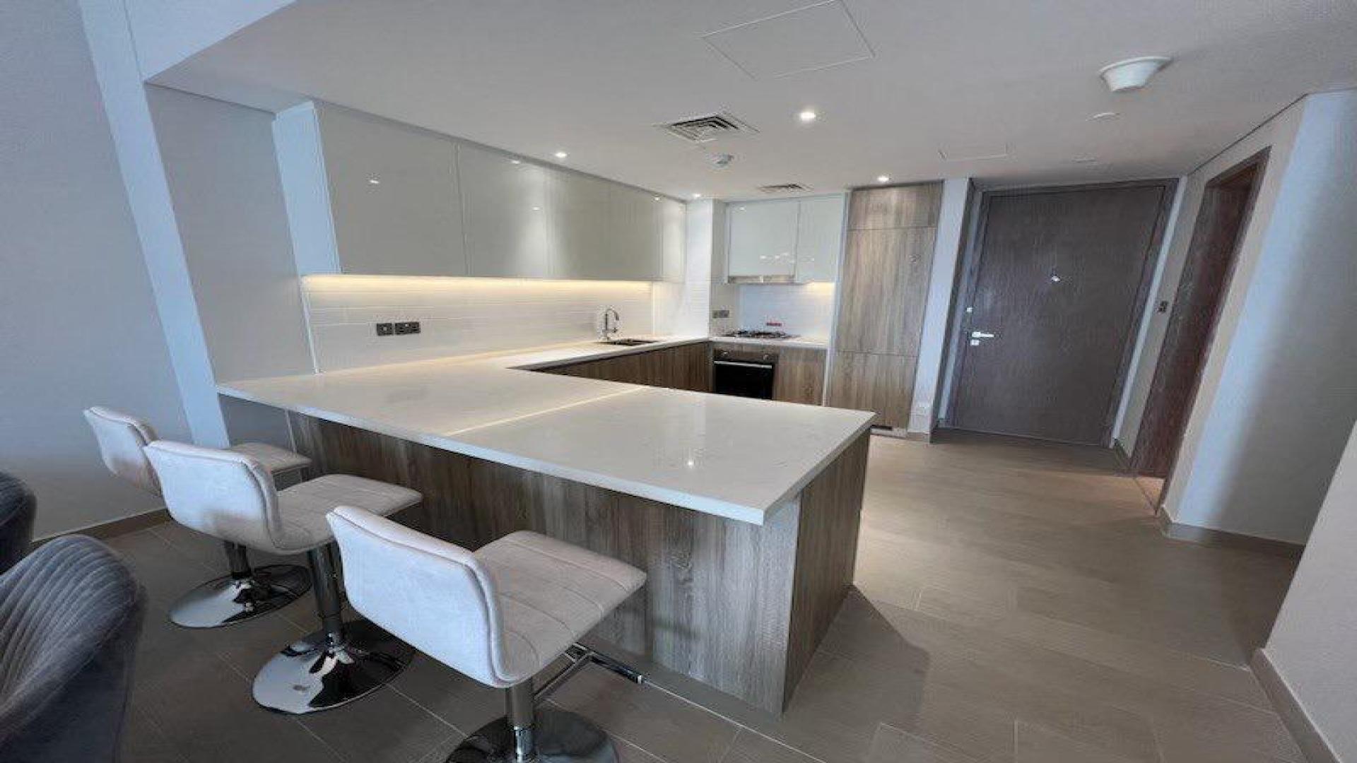 Furnished living area in LIV Residence, Dubai Marina apartment for rent, modern decor