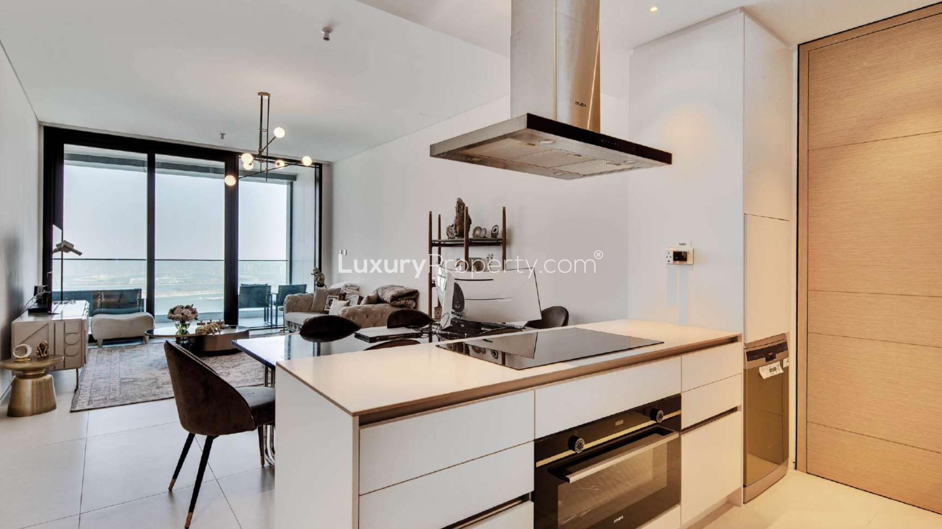 Sea view from furnished apartment balcony in The Address Jumeirah Resort, Jumeirah Beach Residence