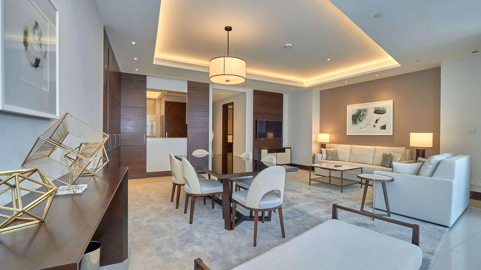 Modern kitchen in fully furnished 3-bedroom apartment, The Address Sky View Towers, Downtown Dubai