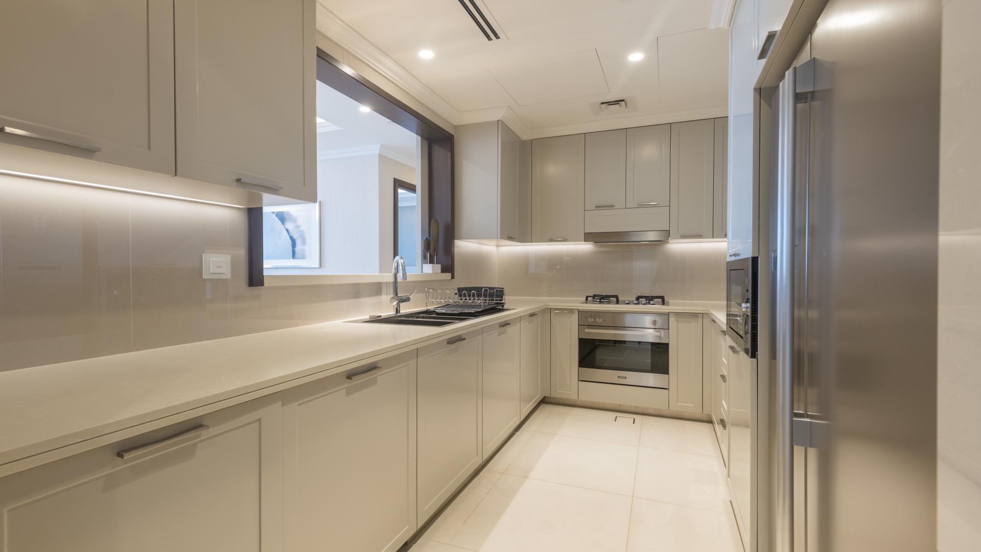 Furnished dining area in high-floor apartment, The Address Residence Fountain Views, Downtown Dubai