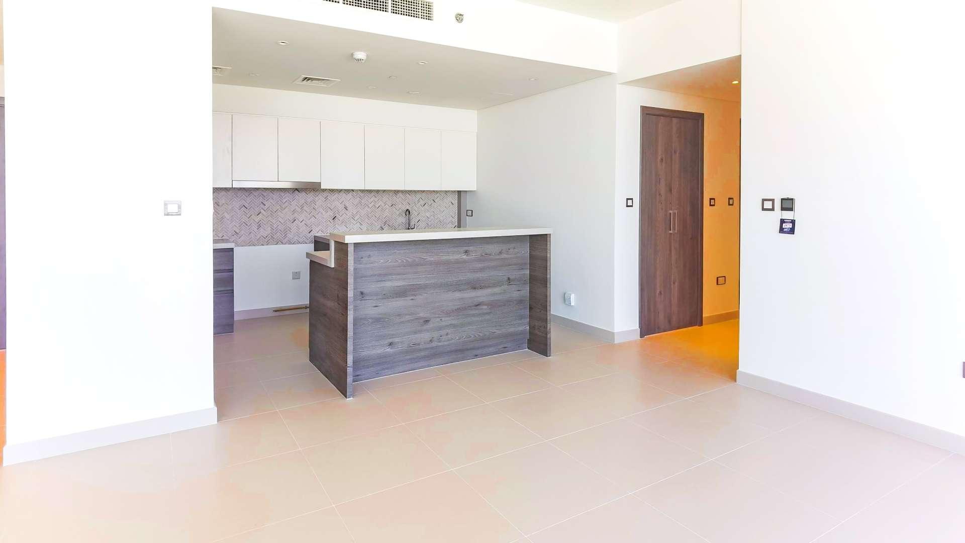 "Spacious living area in 3-bedroom apartment, The Cove, Dubai Creek Harbour for rent.",Modern kitchen in 3-bedroom apartment, The Cove, Dubai Creek Harbour for rent