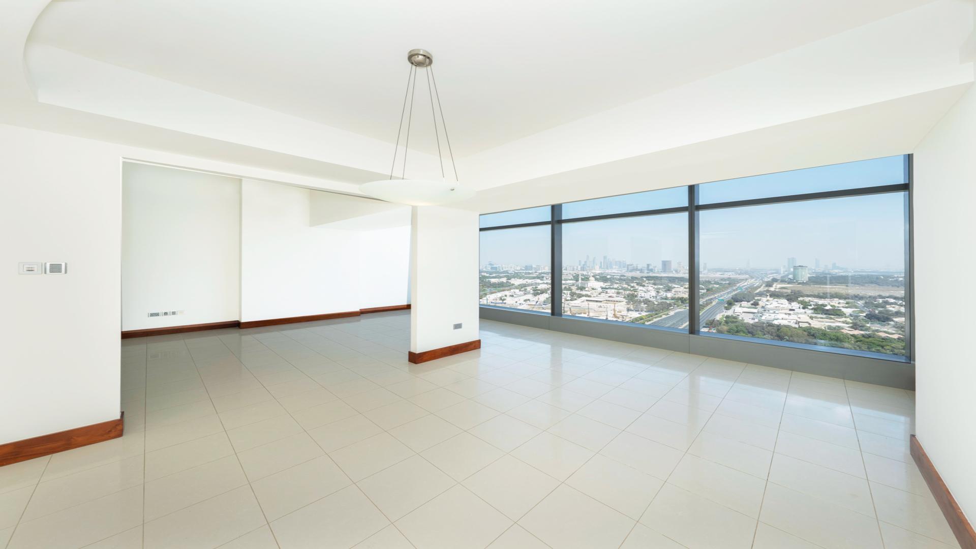 Contemporary duplex apartment interior with staircase in Jumeirah Living WTC, World Trade Centre Residence