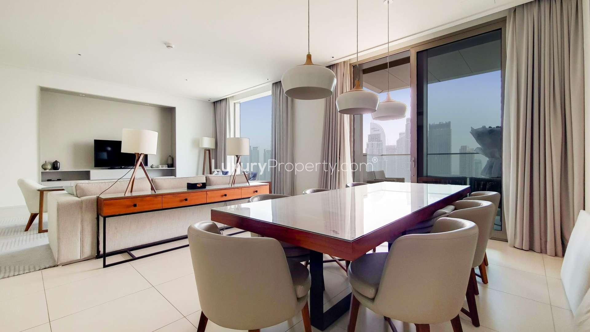 Modern living room in Vida Residence Downtown, Dubai apartment for rent, LP14379