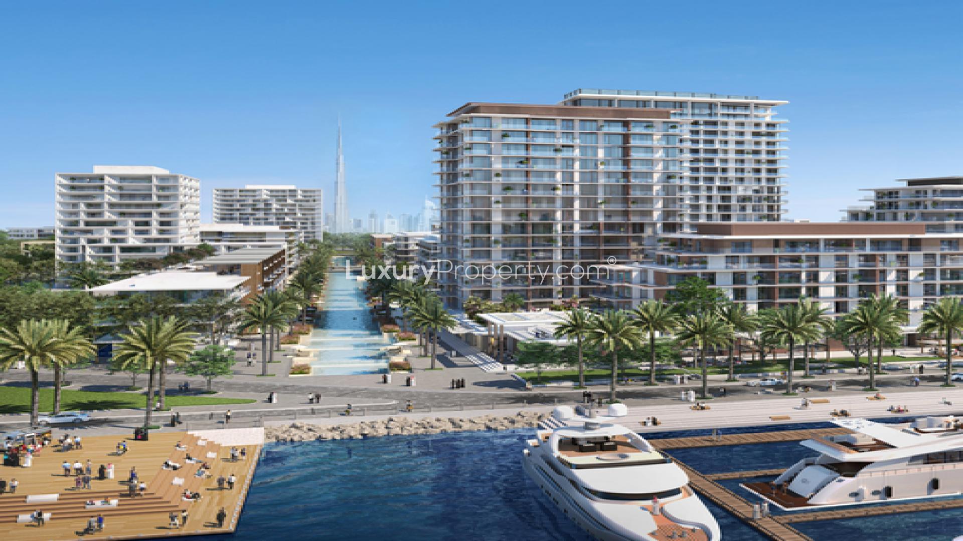 Luxurious apartment with pool view in Mina Rashid's Bayline community for sale