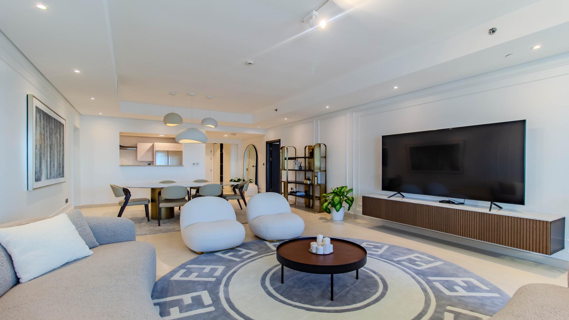 Ocean view from Kingdom of Sheba apartment, Palm Jumeirah. Stunning seafront panorama