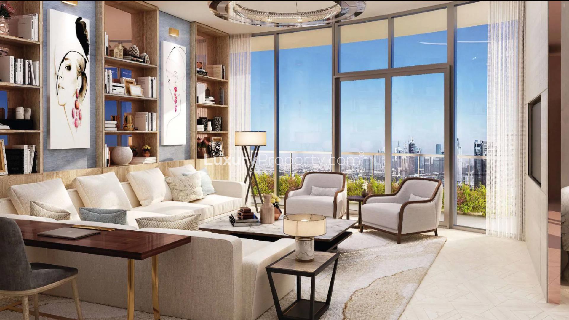 Luxurious entrance of Biltmore Residences Sufouh, Al Sufouh, featuring modern architecture and design