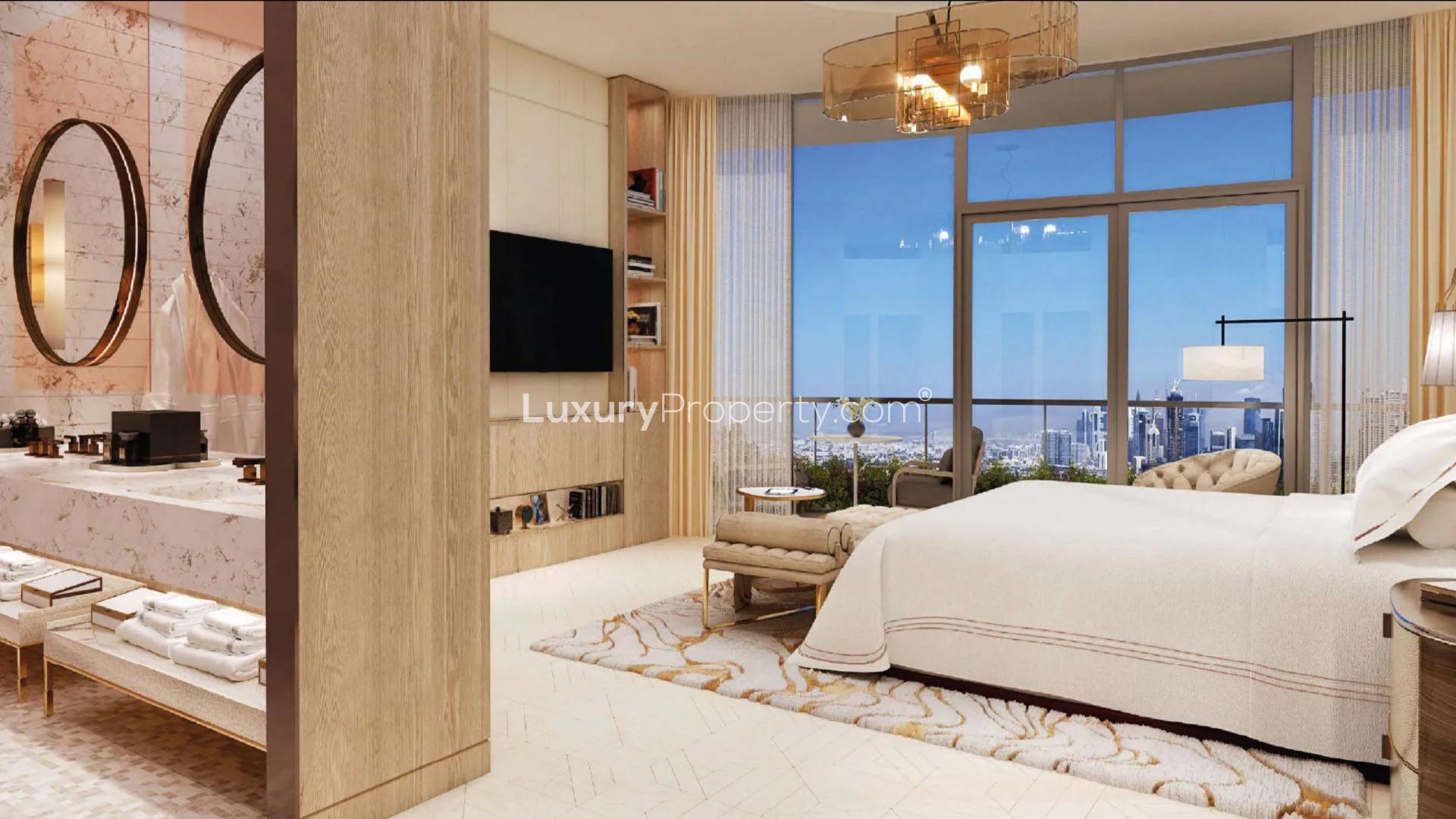 Luxurious living room in Biltmore Residences Sufouh's 3 Bed Apartment, Al Sufouh