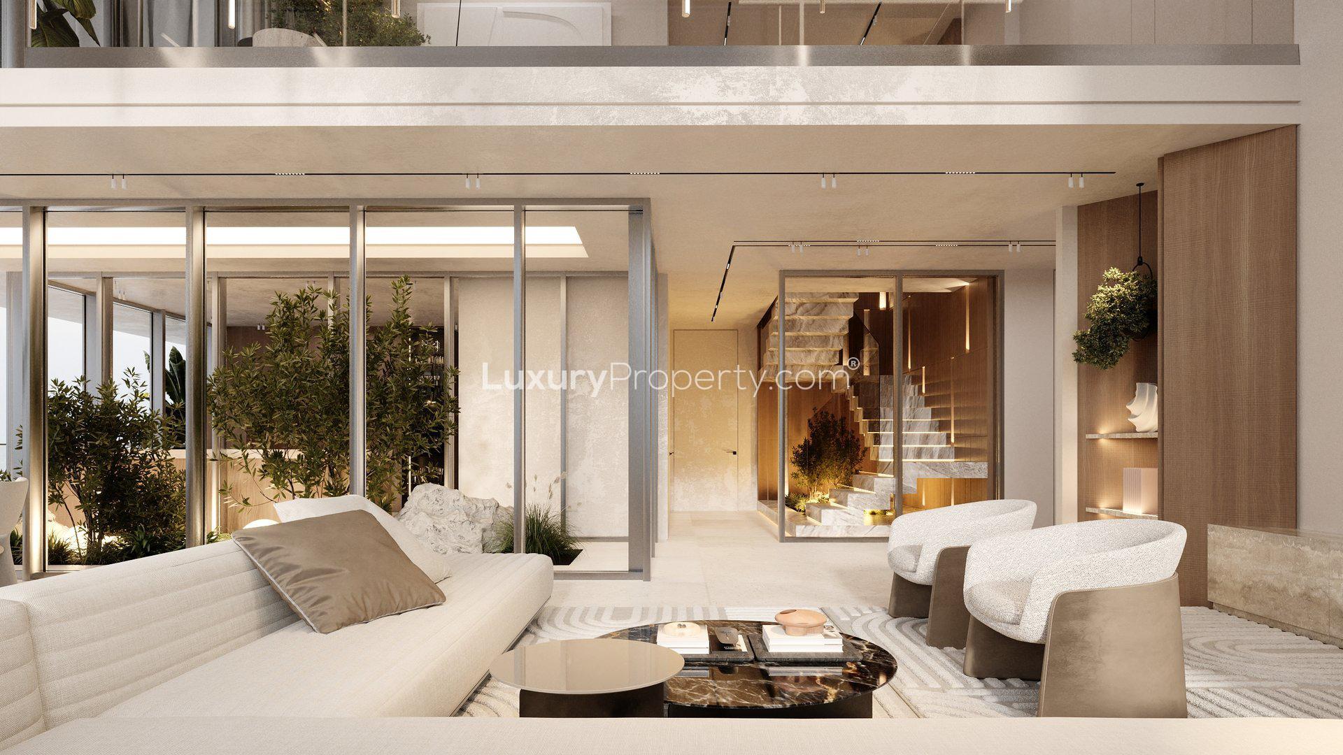 Luxurious dining area in 3-bedroom duplex at Kempinski Marina Residences, Dubai Marina