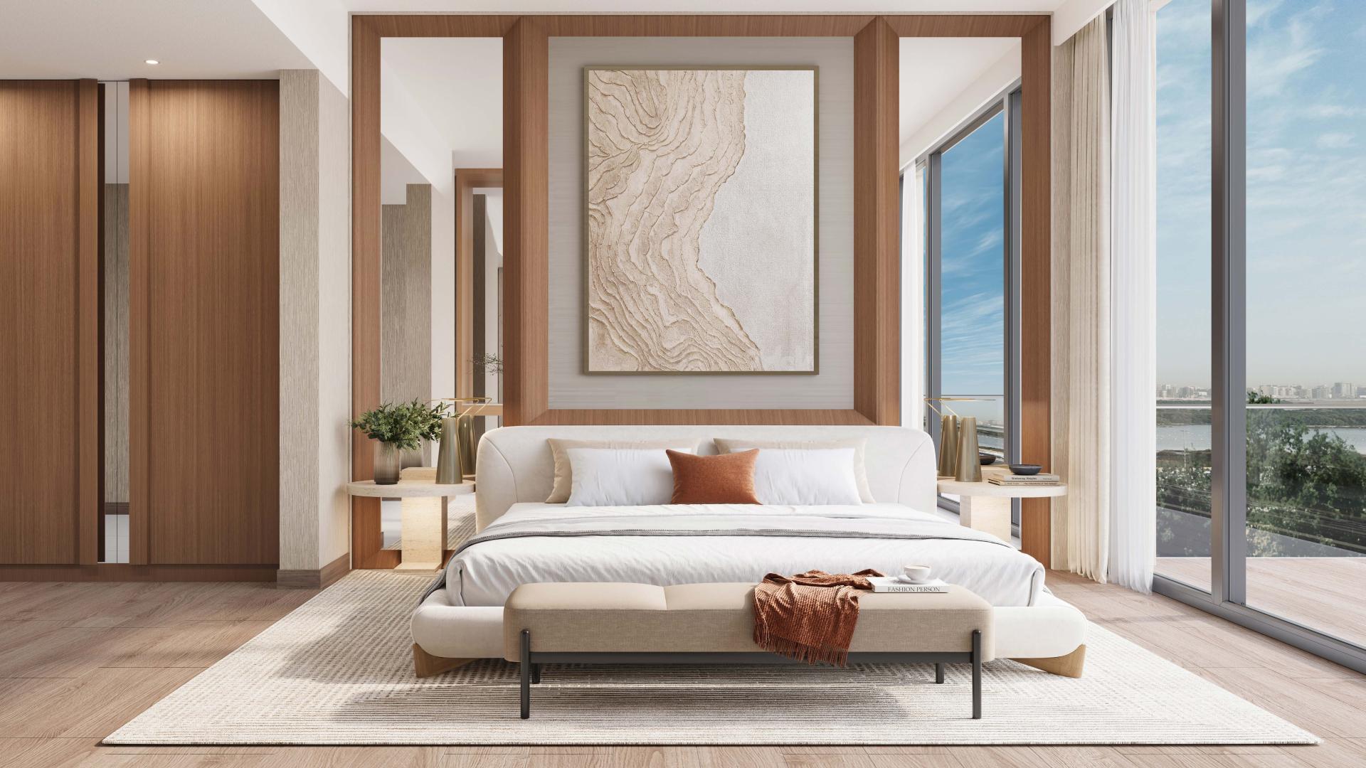 Modern kitchen in 3-bedroom apartment, Belgrove Residences, MBR City. Sleek design and finishes