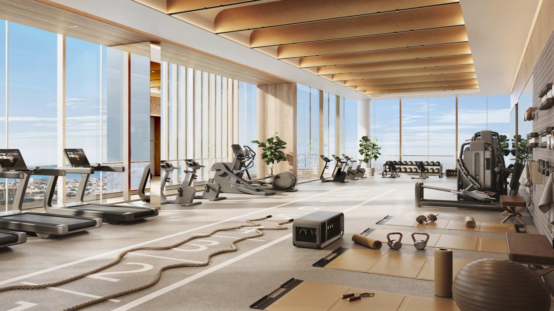 Luxurious penthouse balcony with stunning sea and skyline views, Downtown Dubai