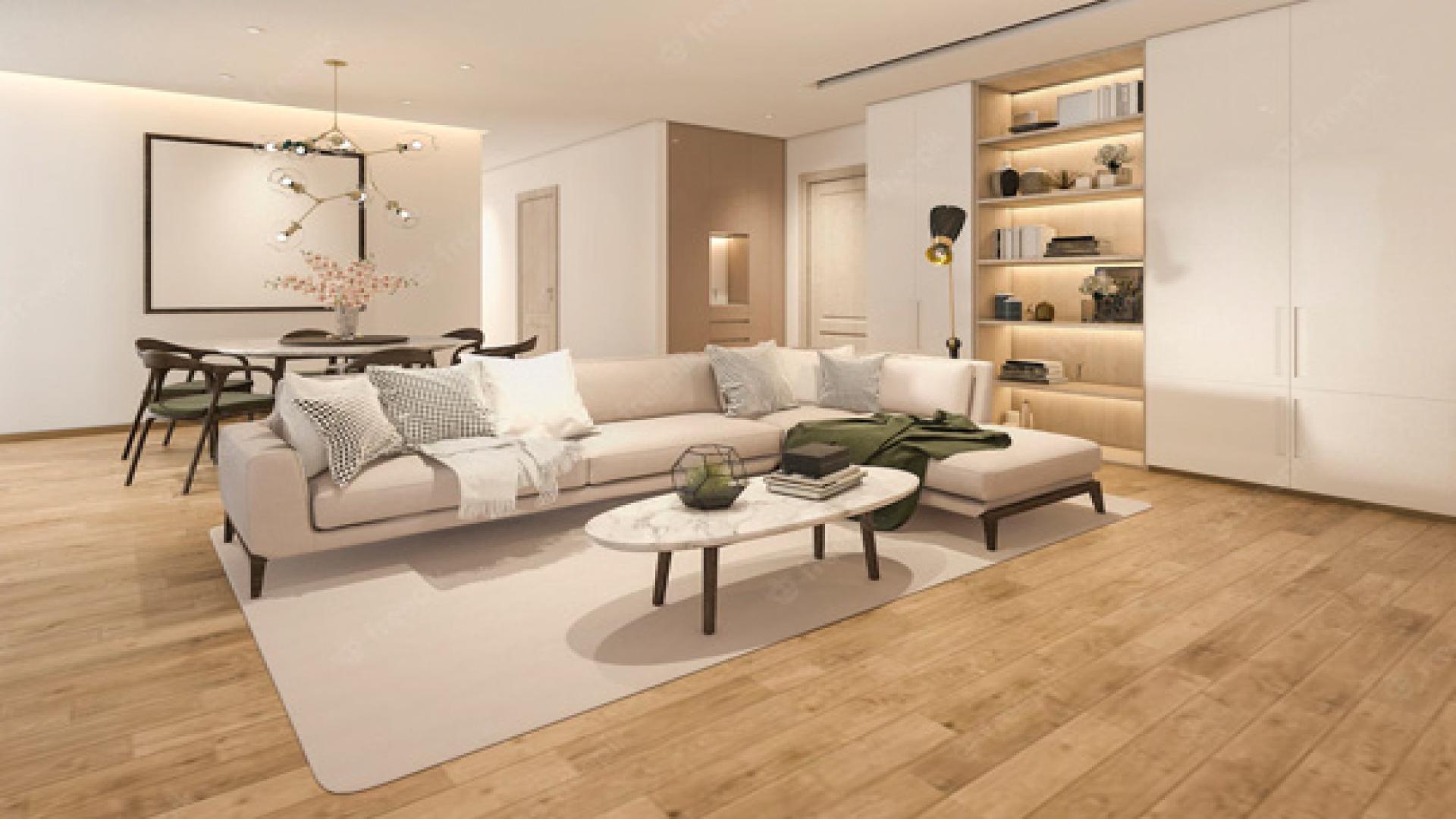 Modern living room in Sobha Sentosa Bangalore 3 BHK apartment, featuring elegant decor