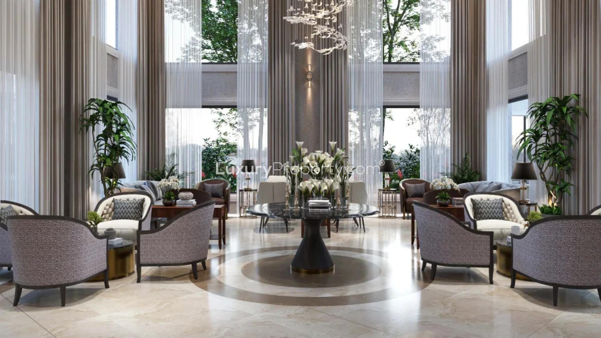 Elegant bedroom interior at Sobha Meadows, Akkulam – luxurious 3-bedroom apartment for sale