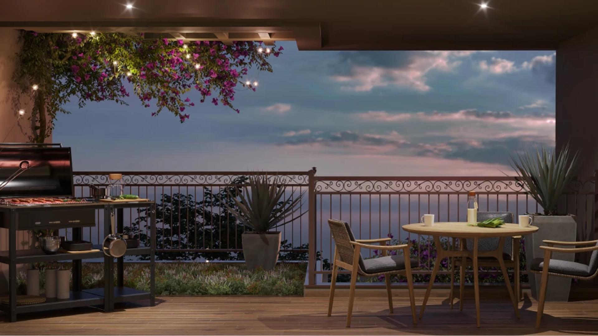 Luxury bedroom in SOBHA Neopolis, Greek-themed apartment, Panathur, Bengaluru