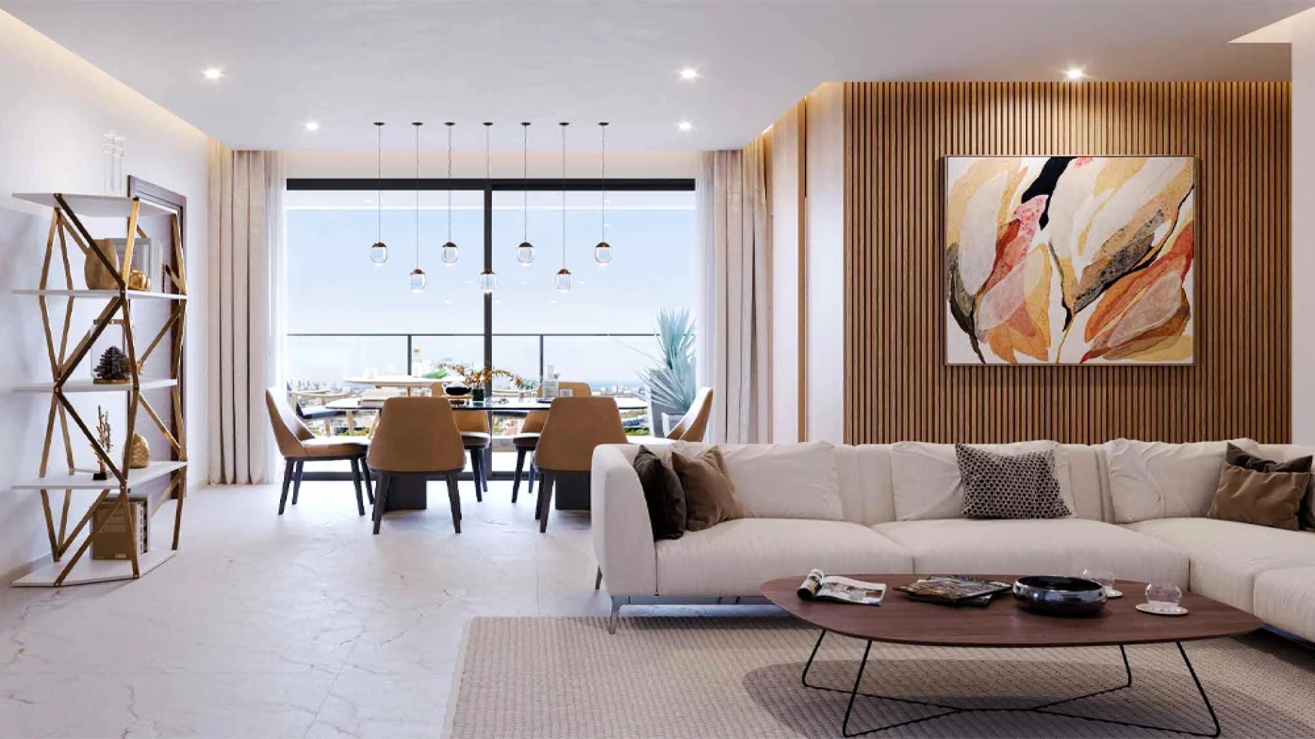 Luxurious living room in SOBHA Elysia apartment