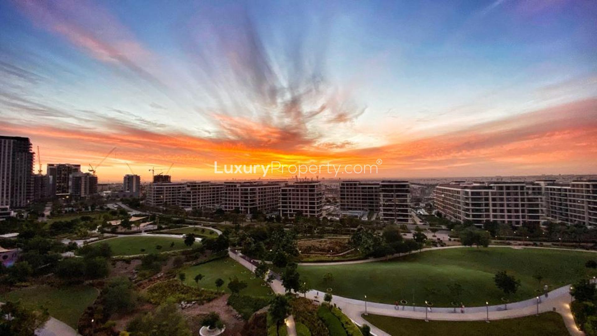 3-bedroom apartment floor plan in Acacia, Dubai Hills Estate, for sale