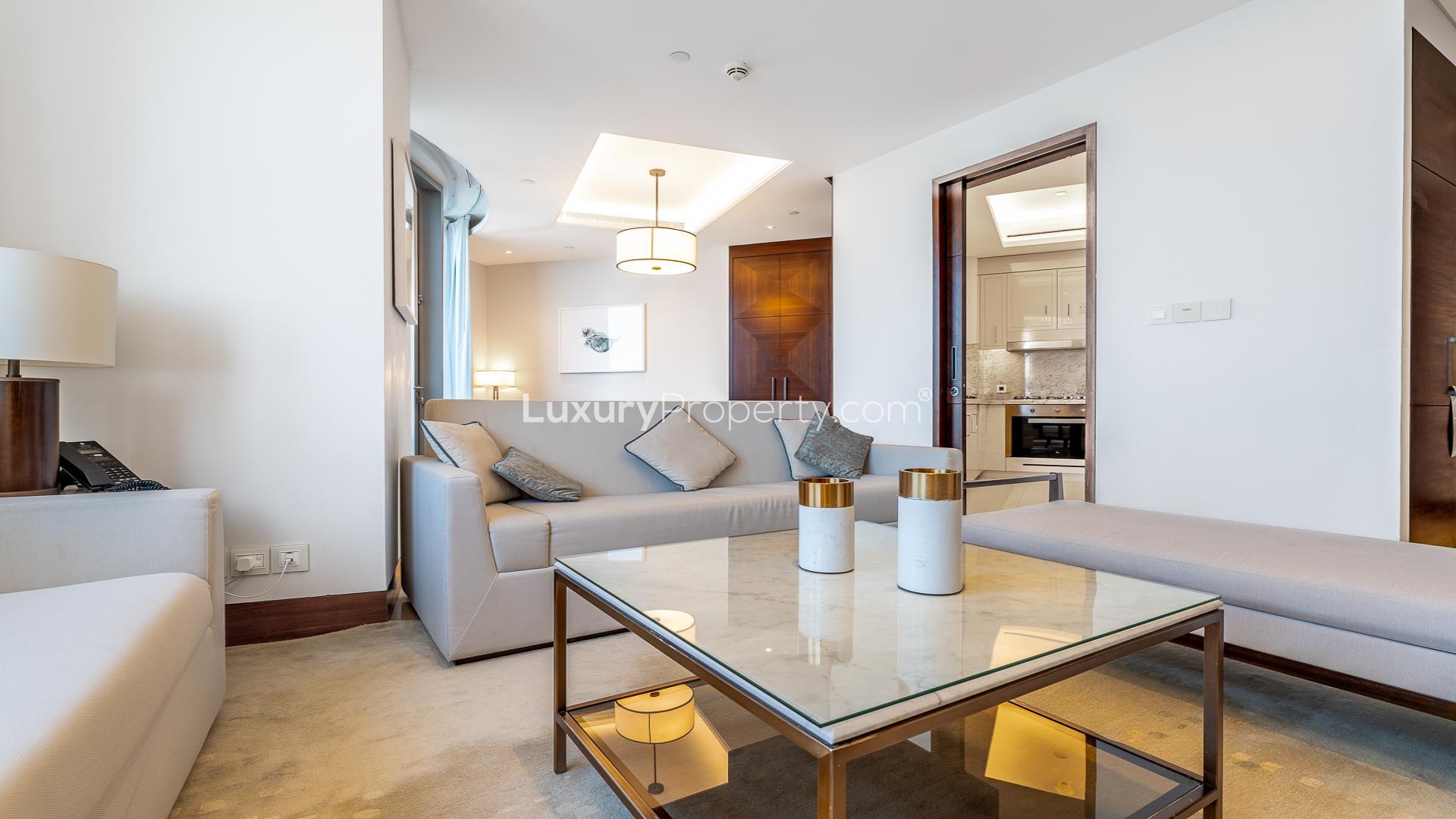 Balcony view from 3-bedroom apartment at Address Residences Sky View, Downtown Dubai