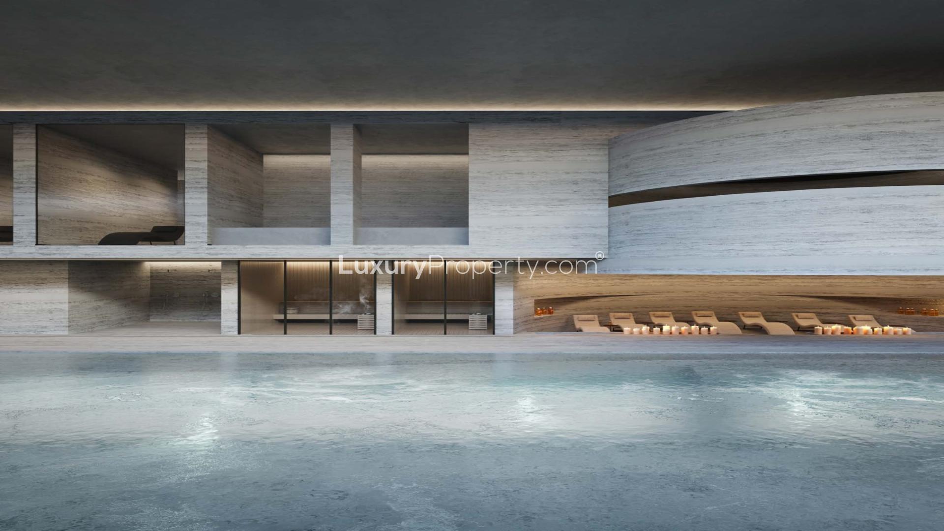 Modern architecture at Akala Hotel and Residence, DIFC, with elegant outdoor seating area