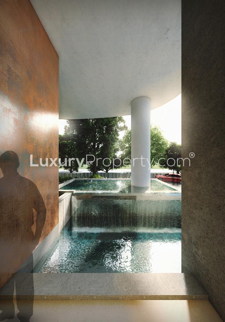 Luxurious apartment exterior with glass balconies at 4 Bourdillon, Ikoyi, Lagos, Nigeria