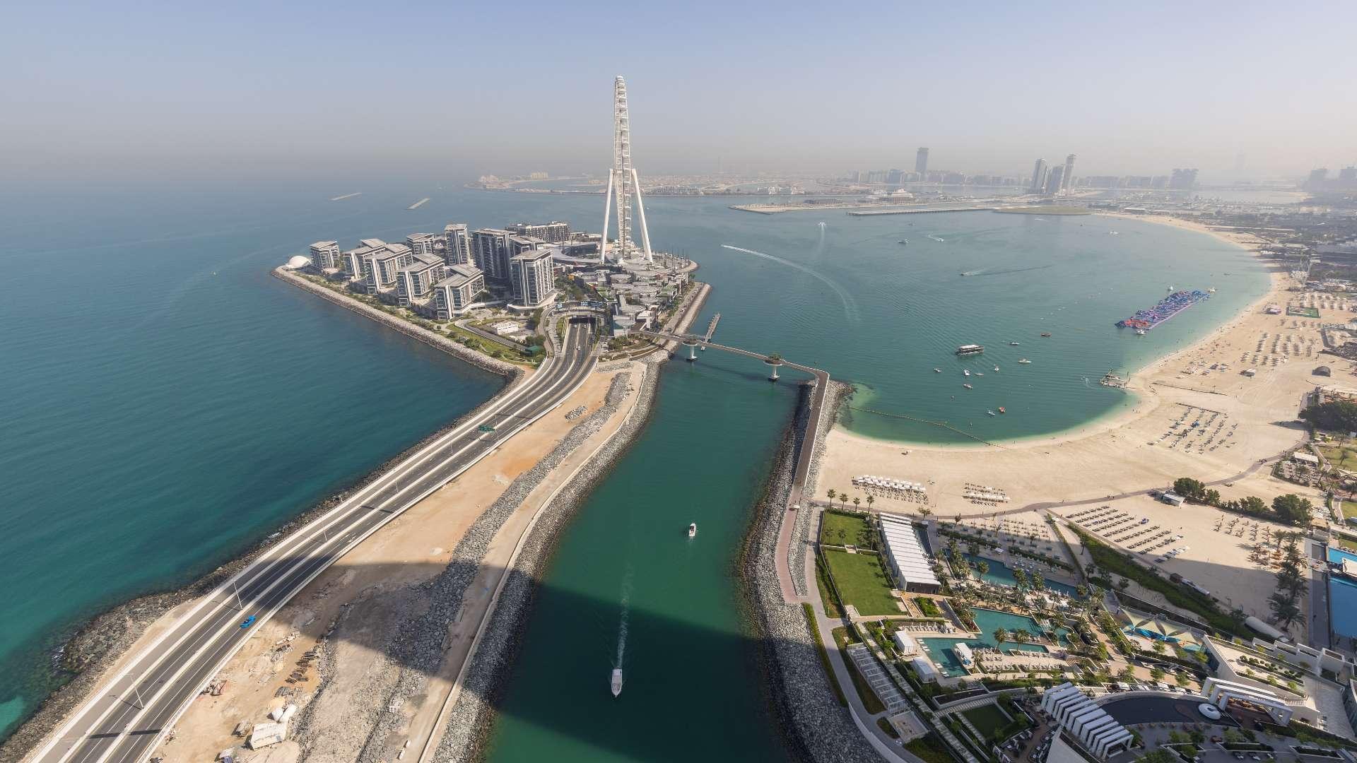 Spacious apartment interior with marina view in Dubai Marina's 5242 community