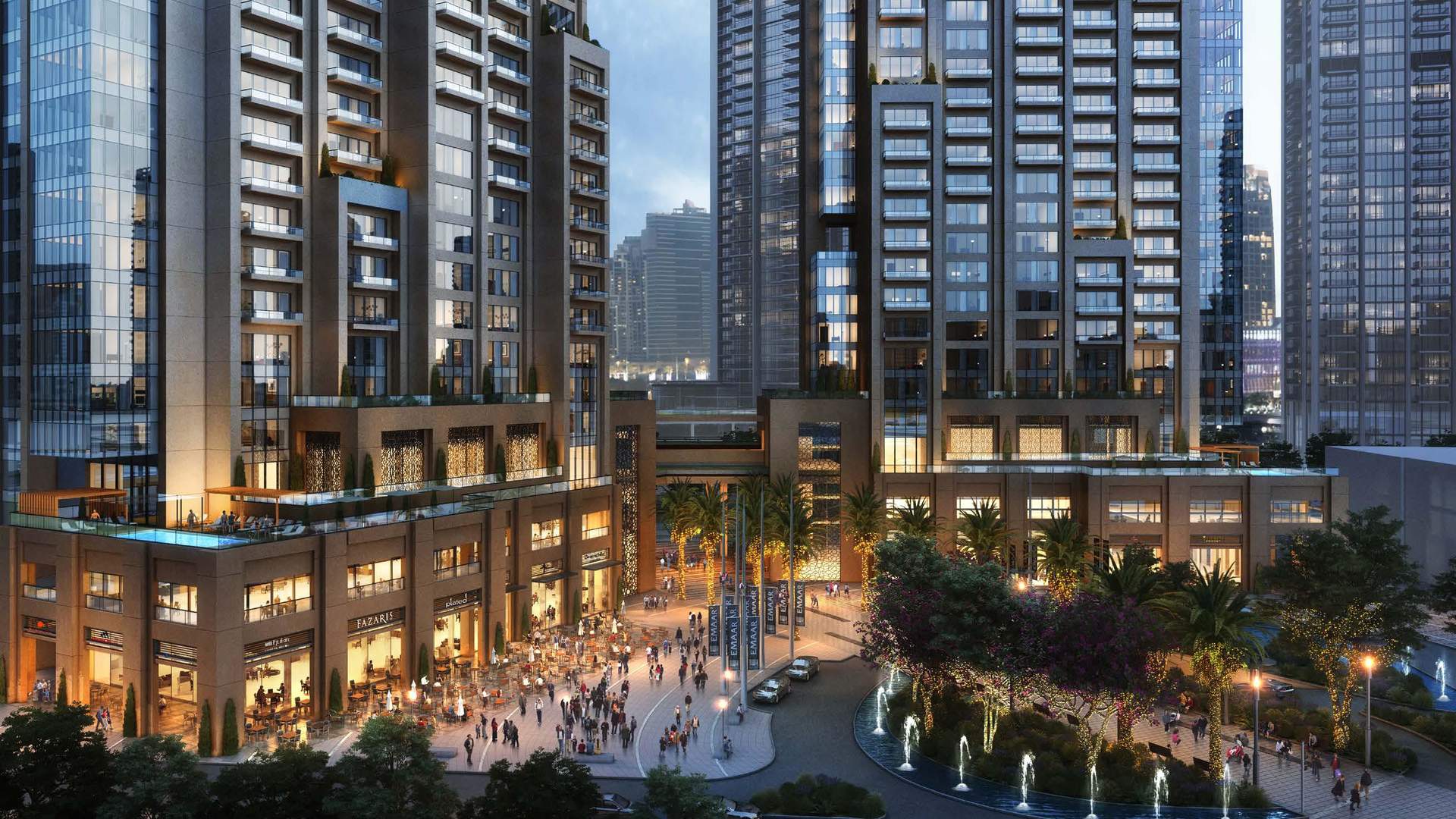 Luxurious bathroom in 3-bedroom apartment, Act One Act Two Towers, Downtown Dubai, for sale