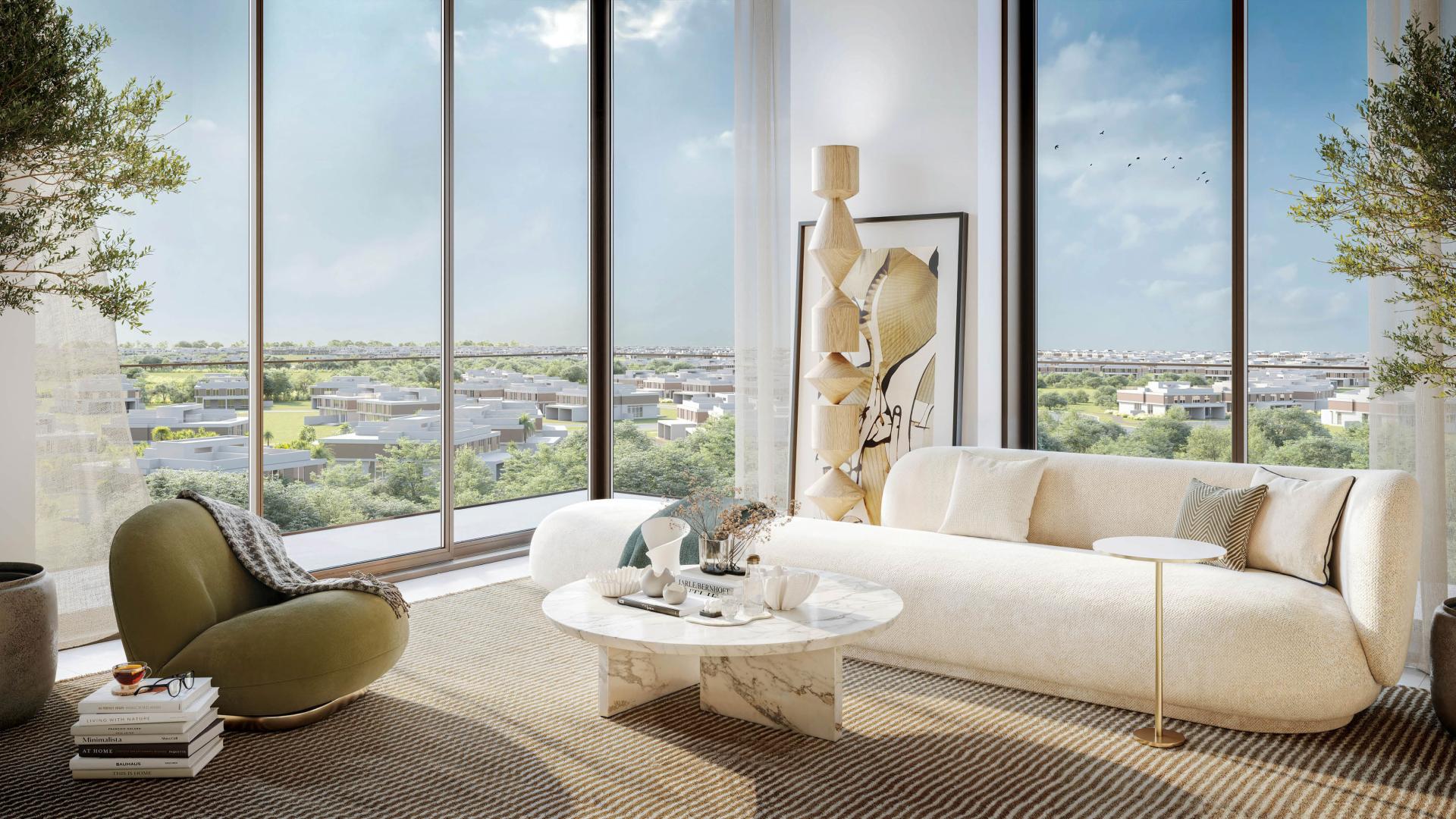 Exquisite Dubai Hills Estate apartment with poolside view at Club Place, for sale