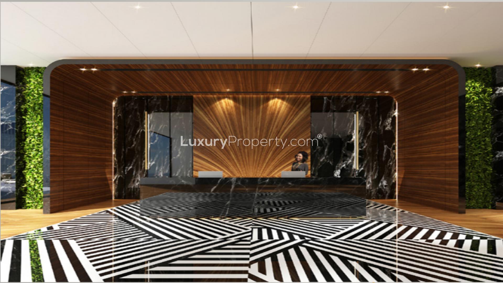 Luxurious lobby with modern design in Nobles Tower, Business Bay apartment for sale