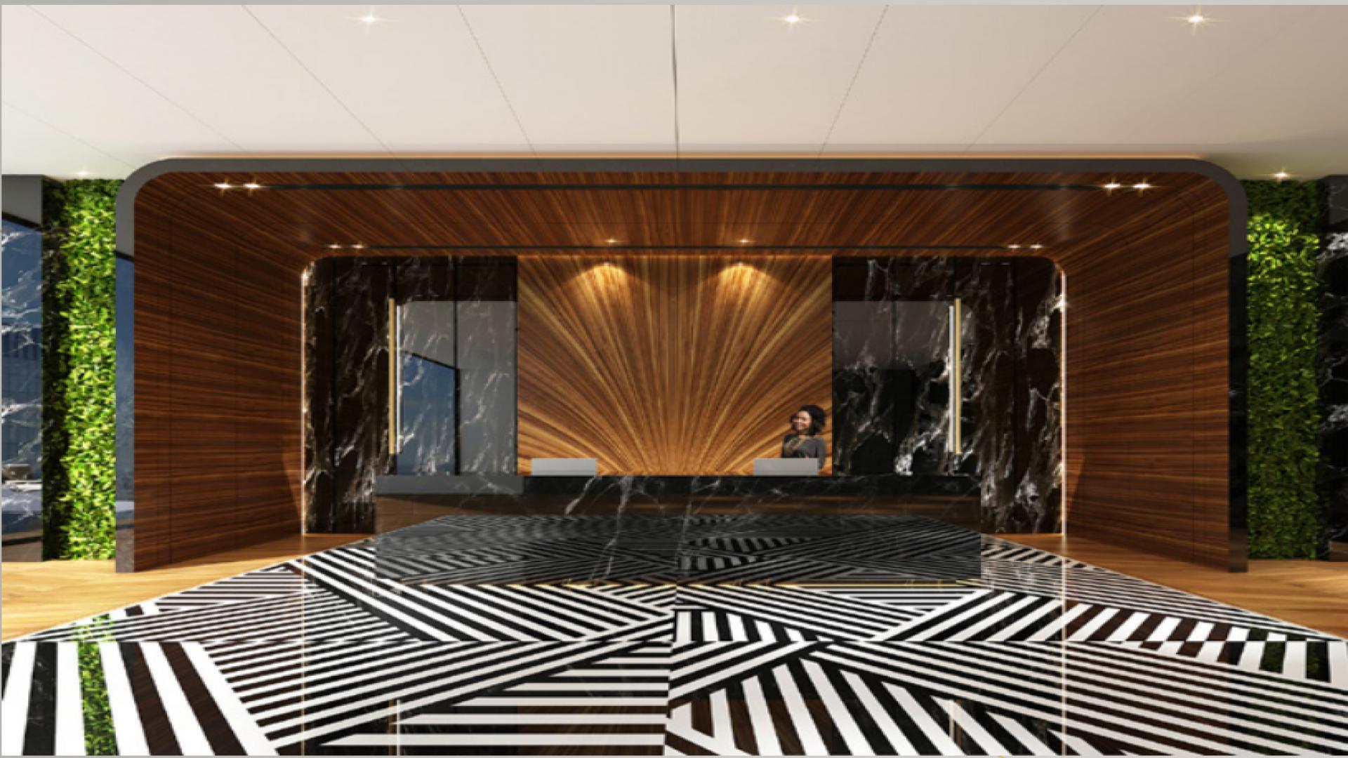 Luxurious lobby with modern design in Nobles Tower, Business Bay apartment for sale